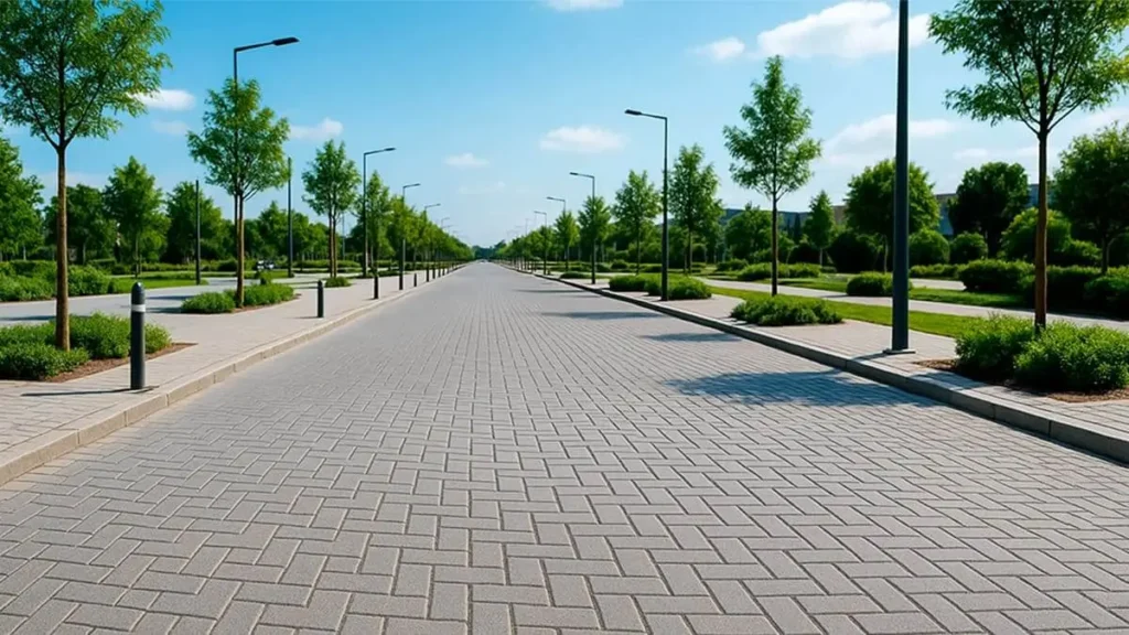 avenida-pavimentada-com-blocos-intertravados