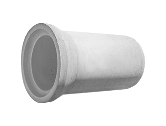 Manilha de concreto ponta bolsa.