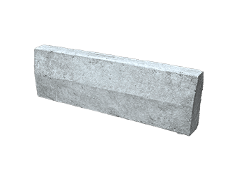 Meio fio de concreto