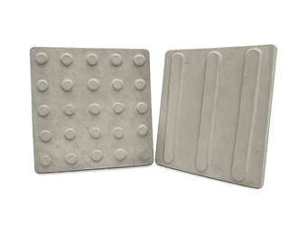 Piso tátil de concreto