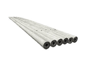 poste circular de concreto