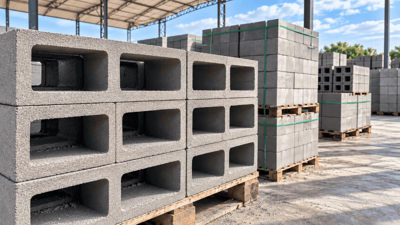 Blocos pré-moldados de concreto